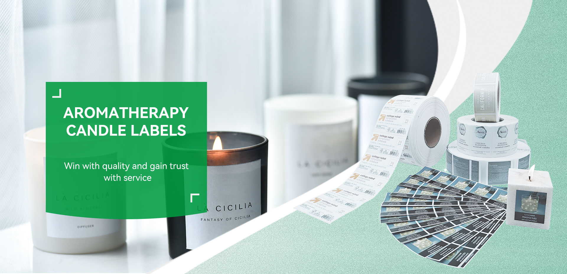 Aromatherapy Candle Multi-Layer Label Manufactuer