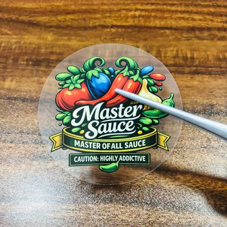 Kumpletuhin ang tumpak na paghahatid ng mga label ng chili sauce