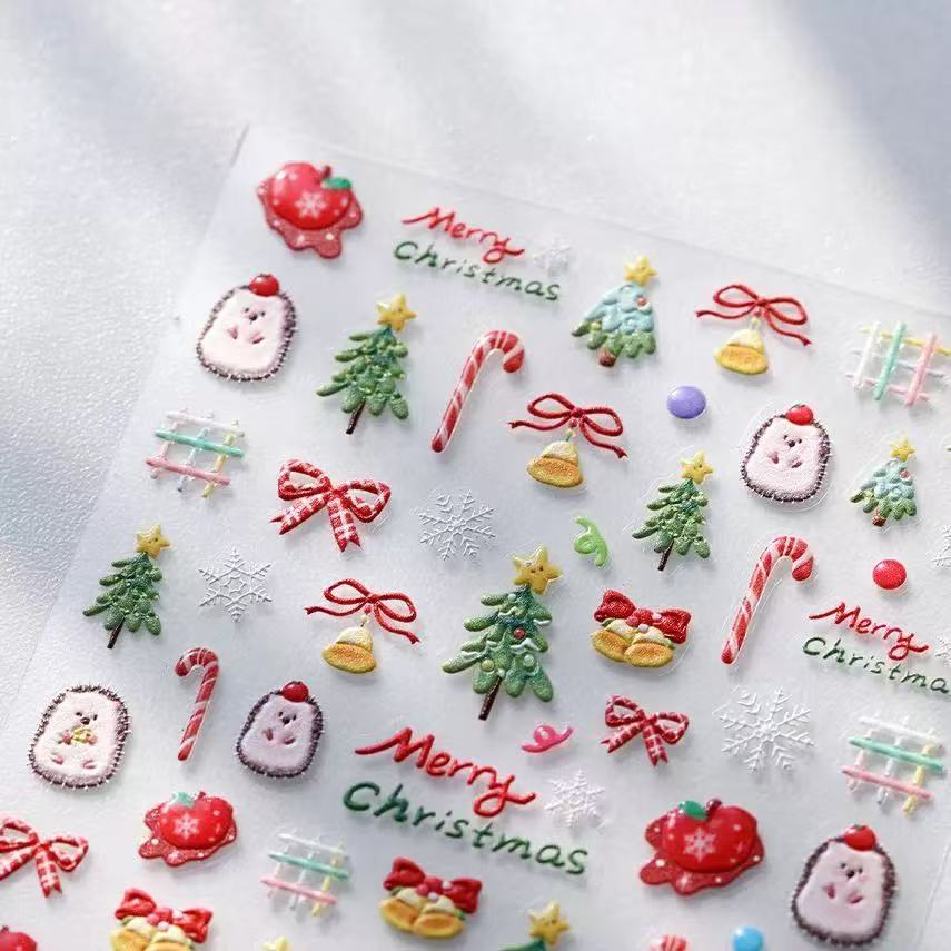 Christmas kuko art sticker
