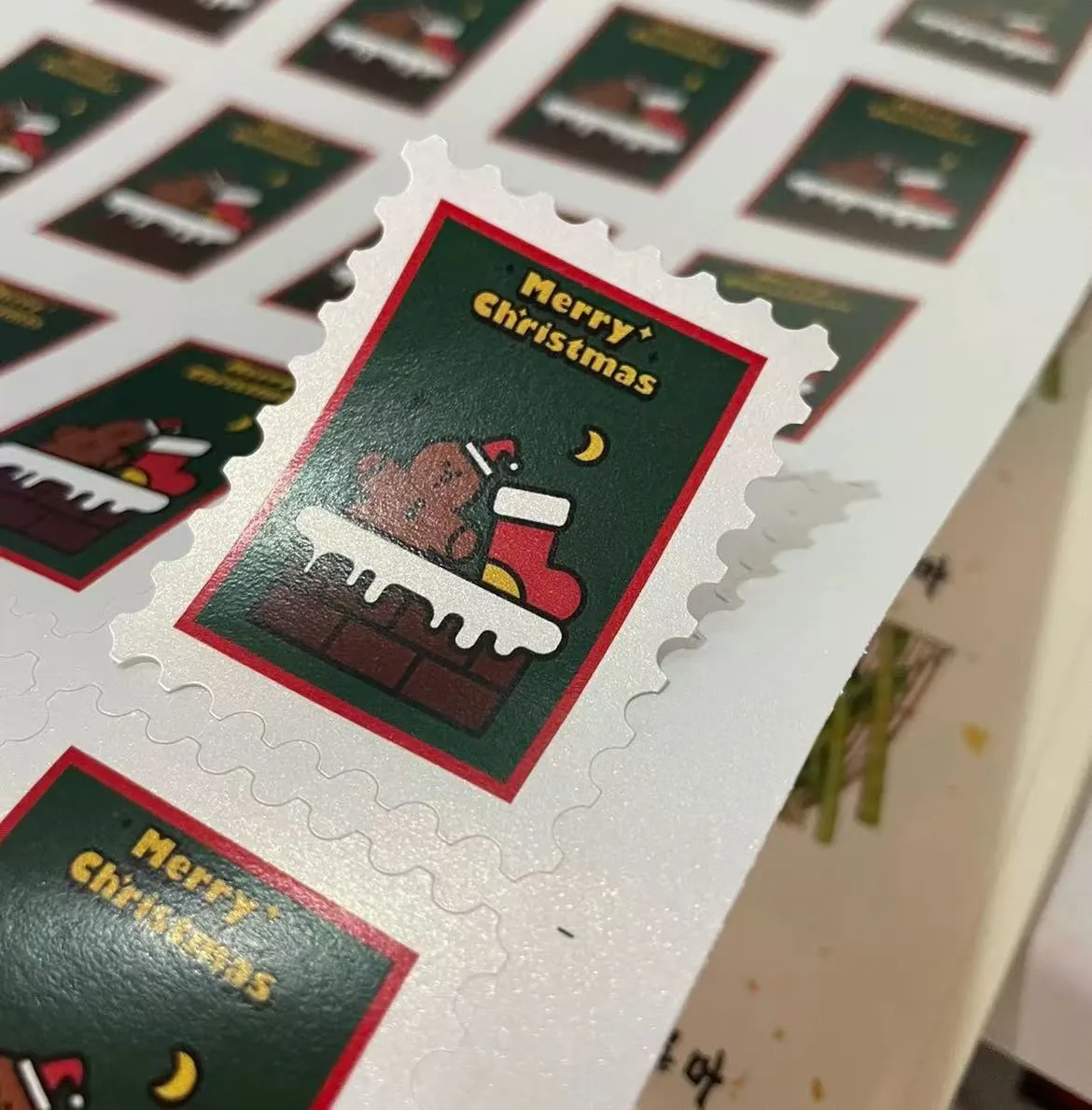 Christmas sticker sticker