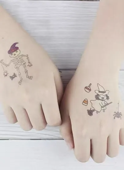 Halloween Night Glow Tattoo Sticker