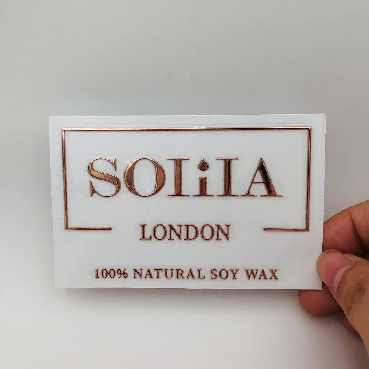 Rose Gold Transfer Labels