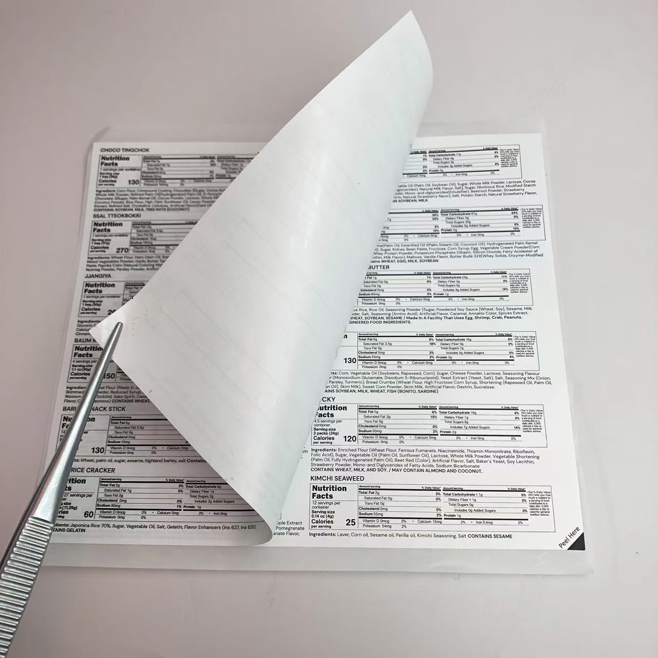 Mga Supplement ng 2 Layers na Label